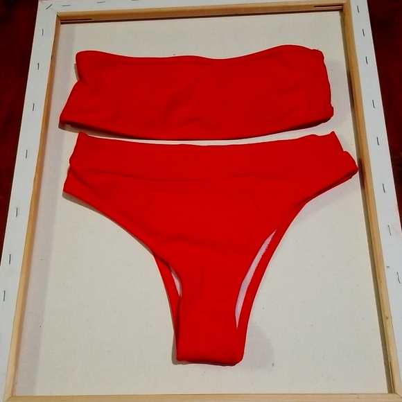 Aurelle - Bikini, Size - Small, Color - Red - Picture 1 of 4